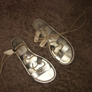 New American Eagle Lace-up Sandals